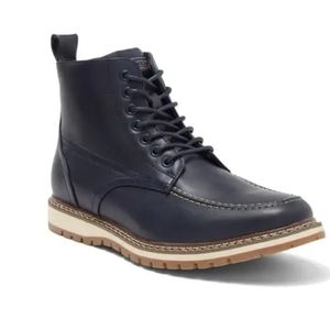 Smiths Workwear Navy Rugged Moc Toe Boots sz 10M